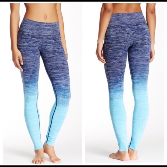 Electric Yoga Pants - ELECTRIC YOGA•blue faded ombré leggings woman L